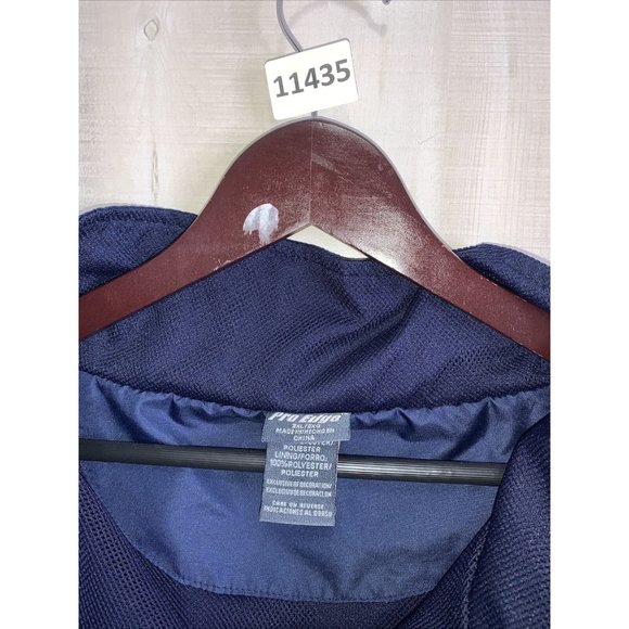 Vintage Y2K University Of Michigan Pro Edge Embriodered Windbreaker Jacket 2XL - Picture 3 of 14